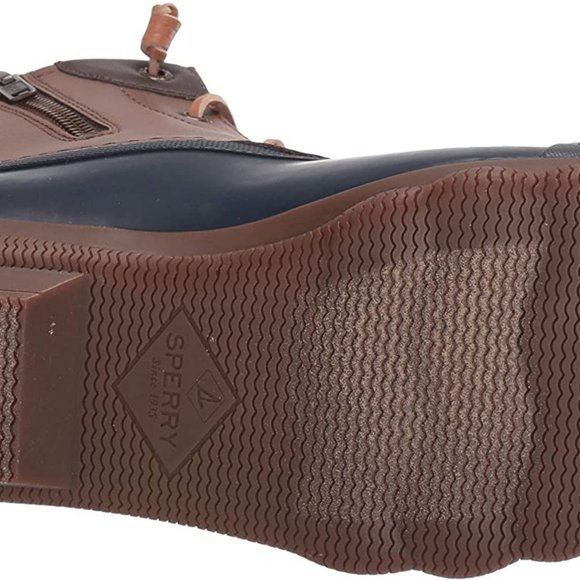 Sperry Women’s Syren Gulf Waterproof Lace Up Duck Boots Tan Navy, Size 10 - Picture 12 of 12